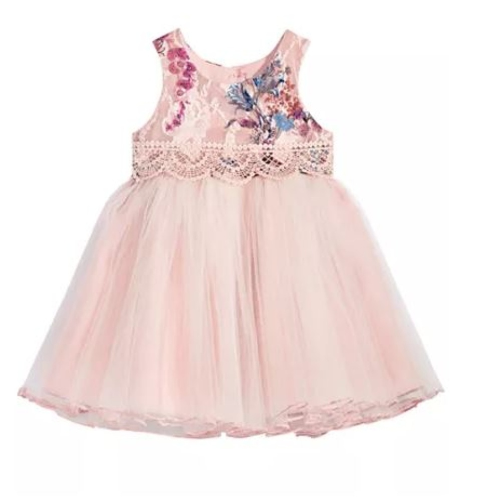 **CLOSE OUT** Bonnie Baby Girl Rose Ballerina Dress 12M--2EG